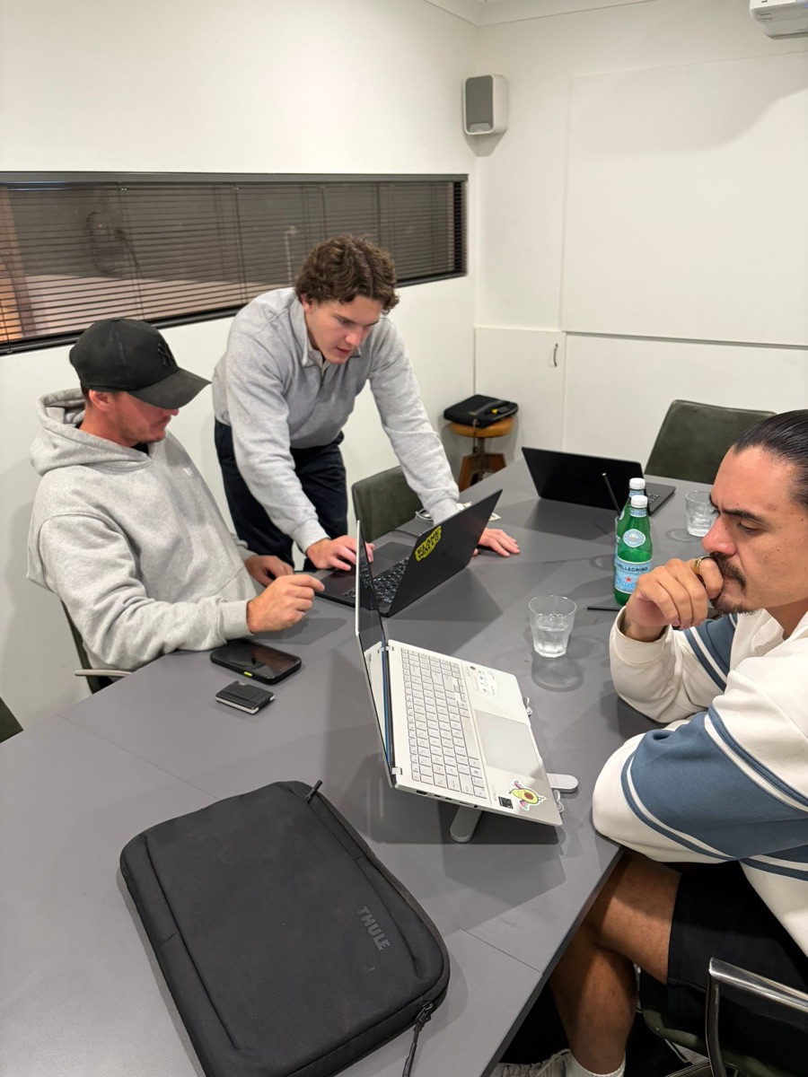 Candid build moment at The Forge